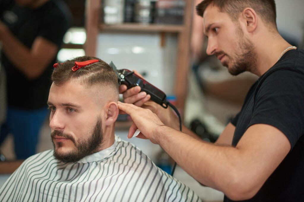 Shot of a professional barber in Vaughan